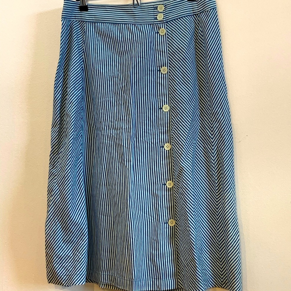 Striped Blue & White NWT JCrew Skirt